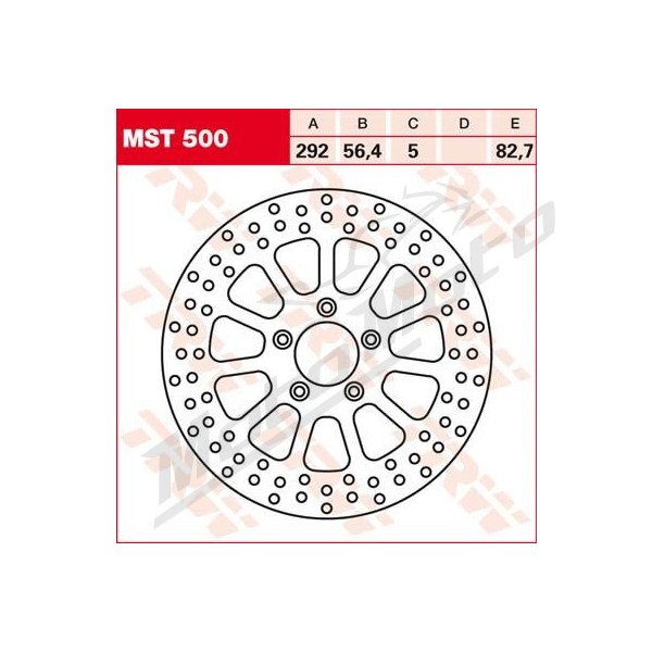 TRW Round Fixed Brake Rotor Front Harley Davidson FLHR / XLH / XL / FXDX / FLSTC / FLHT / FLHRCI 883-1690cc 99-19