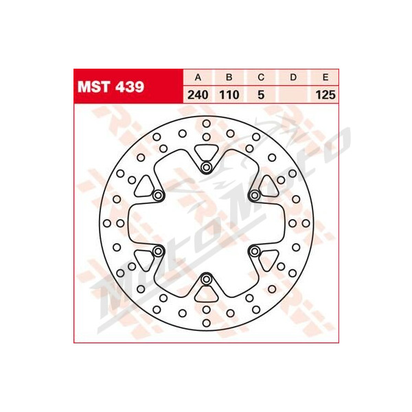 TRW Round Fixed Rear Brake Rotor Husqvarna / KTM 501-990cc 06-23