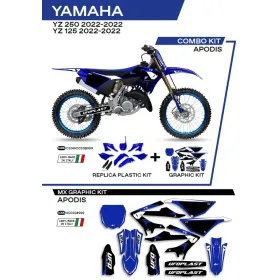 UFO Plastics and stickers set with fork guards Yamaha YZ 125-250 22-26