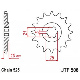 Front sprocket JTF506