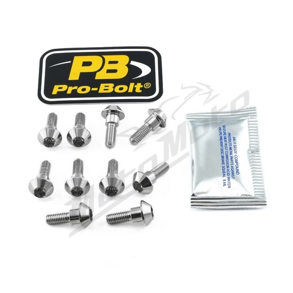 PRO BOLT Stainless Steel Brake Rotor Mounting Bolt Kit Yamaha FZ / MT / XJ / XSR / XT / YZF 600-1200cc 03-25