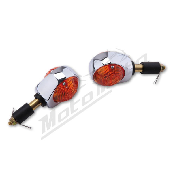HIGHSIDER Smart Ochsenauge Universal bends chrome 2pcs