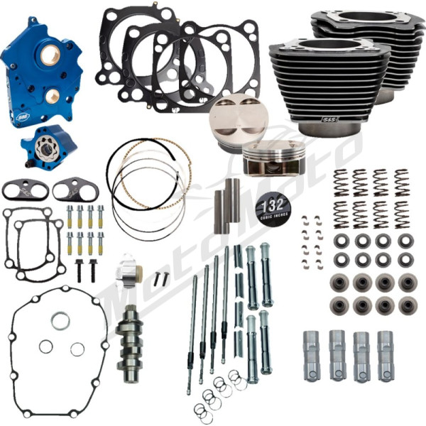 S&S CYCLE Cilindro pilnas galios komplektas Harley Davidson FLHFB / FLHTCU / FLHTK 1750-1923cc 17-23