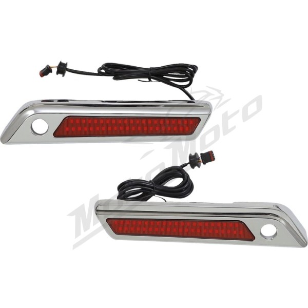 CUSTOM DYNAMICS Saddlebag Latch Dual Color Accent Lights Harley Davidson FLH / FLHR / FLHRC / FLHRXS 1690-1977cc 14-24