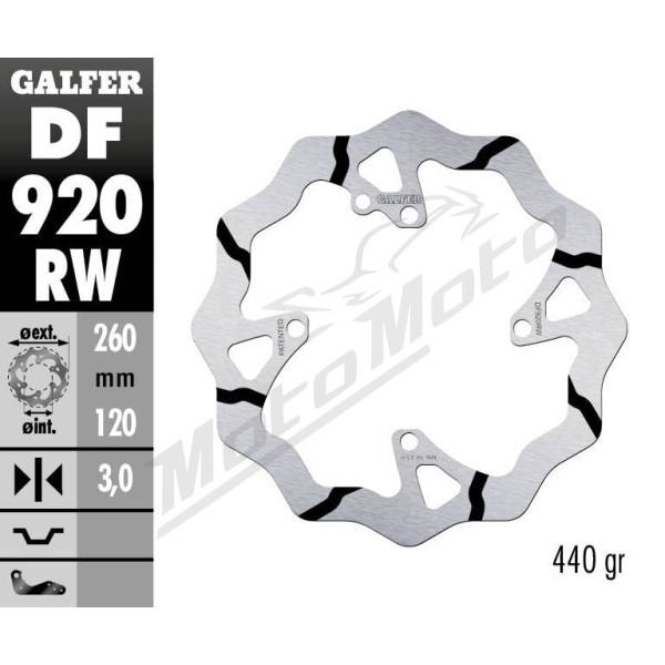 GALFER Wave® Front Brake Rotor Sherco SE / SEF / SEF-R / SE-R 250-300cc 14-22