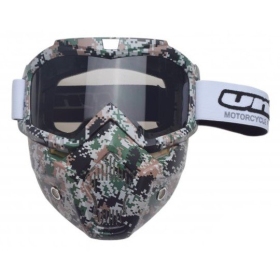 Off Road Goggles with mask camo UNIT M02 (tinted lens)