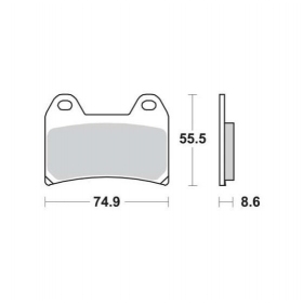 BRAKE PADS FERODO FDB2042XRAC / MCB683 SPORT 