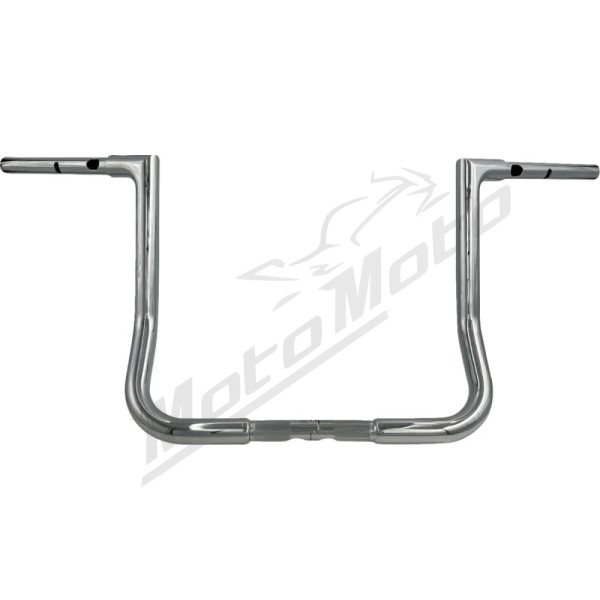 FAT BAGGERS INC. 1-1/4" EZ Install Flat Top Handlebar Chrome 32mm 91,5cm (35,5cm)