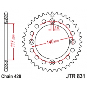 Rear sprocket JTR831