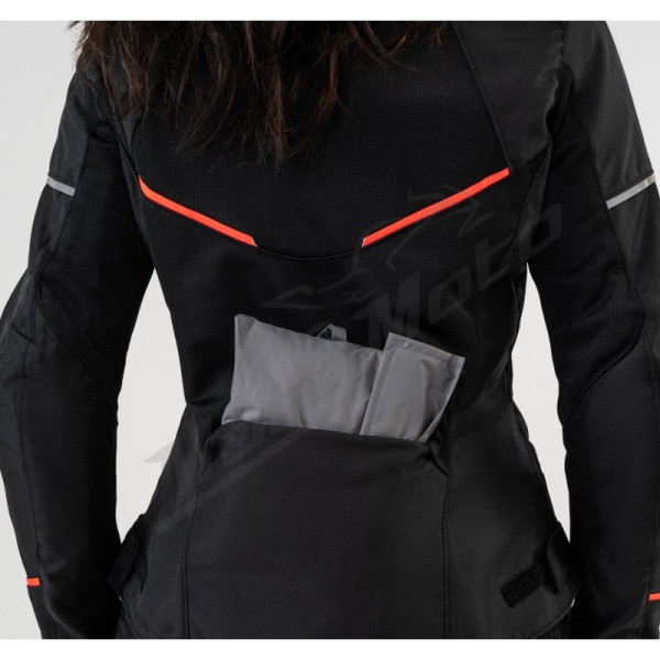 SHIMA X-MESH 2.0 LADY Moteriška Tekstilinė Striukė Juoda / Raudona