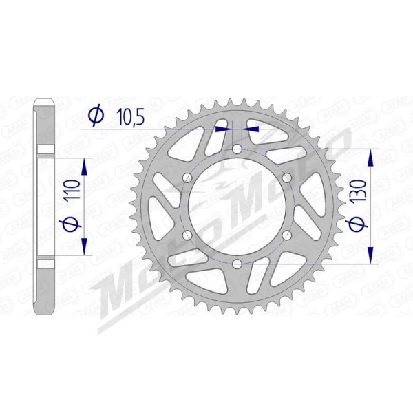 AFAM Aluminium Rear Sprocket 530 41-48 teeth