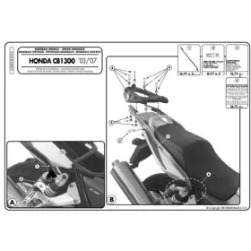 KAPPA Rear storage box bracket Honda CB 1300 03-09