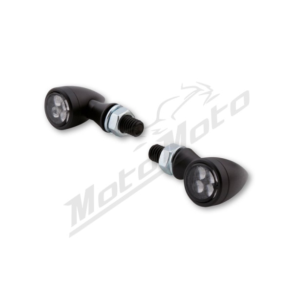 HIGHSIDER Smart Sixteen Bullet Turn Signals Smoked Kawasaki Z 400-900 2023