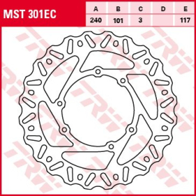 TRW ZF Front Brake Disc 240mm HM-Moto / Honda 125-500cc 95-19