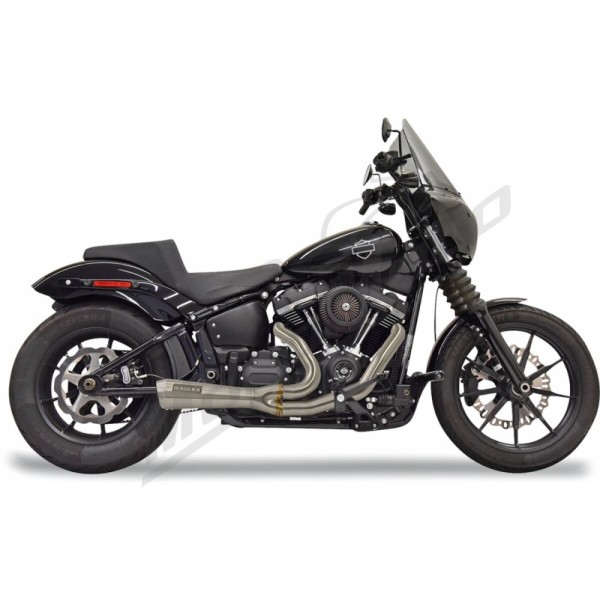 BASSANI XHAUST 2-into-1 Ripper Short Exhaust System Harley Davidson 1750-1923cc 2018-2024