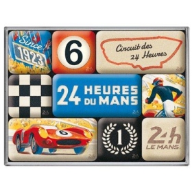 Magnetukų kompl. 24h LE MANS RACING 2,2x2,2 / 4,5x2,2 9vnt.