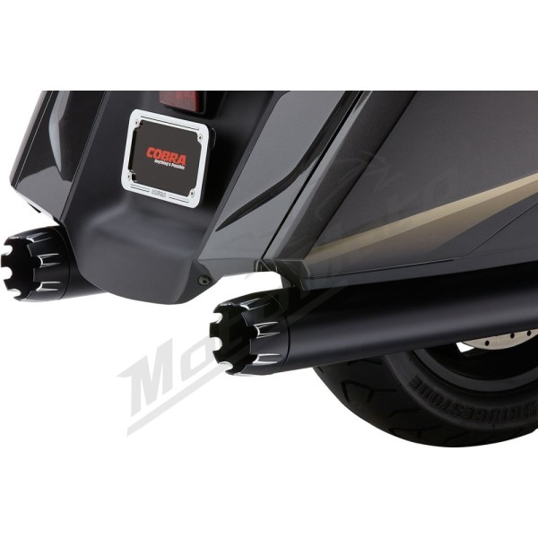COBRA 4" Slip-On Mufflers Honda GL 1800 03-19
