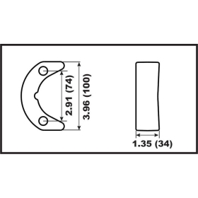 Perf anods variklio tvirtinimai Johnson/Evinrude 50-75HP