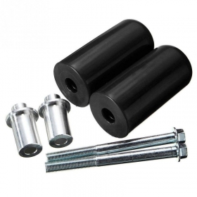 Universal frame sliders M10 black 2pcs