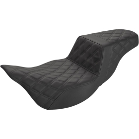 SADDLEMEN Step-Up Lattice Stitch Seat Extended Harley Davidson FLHR / FLHRC / FLHTK / FLHXST / FLTRXS 1584-1923 08-24