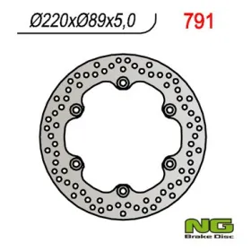 NG BRAKES Rear Fixed Brake Disc 220mm Suzuki GSR / GSX / SV / TL 600-1000cc 85-18