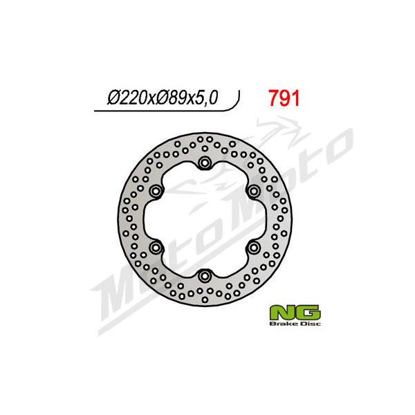 NG BRAKES Rear Fixed Brake Disc 220mm Suzuki GSR / GSX / SV / TL 600-1000cc 85-18