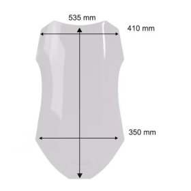 WRS Priekinis Stiklas Touring Yamaha MT-07 Tracer 2025 Tamsintas