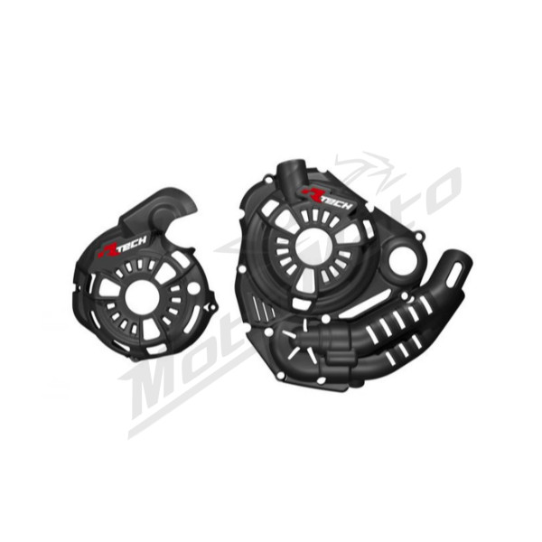 Racetech Technopolimeriniai Variklio Dangteliai Yamaha Tenere 700 19-24 Juoda