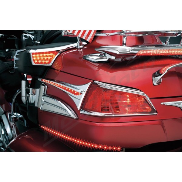 KURYAKYN Passenger Armrest Trims with LED Turn Signal Accents Honda GL 1800 06-16
