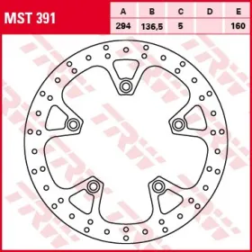 TRW Galinis fiksuotas stabdžių diskas BMW K 1200 GT 01-08