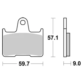 Sbs Brakepads Sintered rear Suzuki GSF / GSX-R / GSX 650-1400cc 01-07