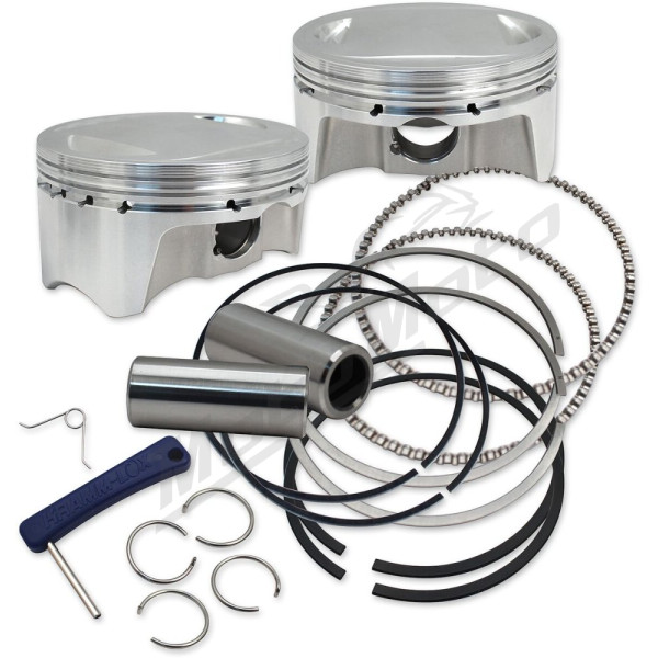 S&S CYCLE Big Bore Forged Piston Kit Harley Davidson FLD / FLHR / FLHRC / FLHRS 1584-1690cc 07-17