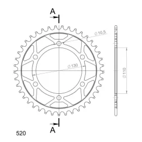 Supersprox Rear sprocket 486.42
