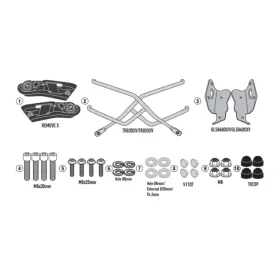 KAPPA Quick Mount Remove X Side bag rack Honda CB / CBR 650R 21-25