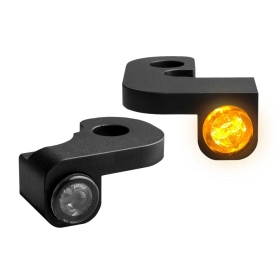 HEINZ BIKES NANO Series Handlebar Turn Signals Harley Davidson FLHR / FLHRCI / FLHTC / FLHX / FXRT / FLTRI 1340/1800 90-08