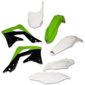 UFO plastikų komplektas Juodas Kawasaki KX450F 13-15