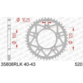 AFAM Steel Ultra-Light Rear Sprocket 520 41-43 teeth