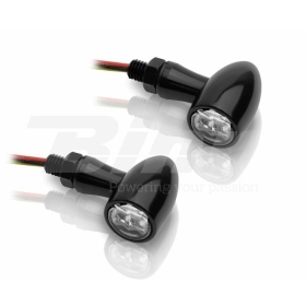 V PARTS Aluminium LED Indicator Set Clear Universal 2pcs