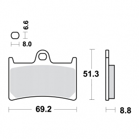 Brake pads MALOSSI FT3094 / MCB611 SPORT