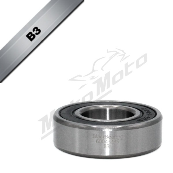 BLACK BEARING B3 Bearing 20x42x12 mm 6004-2RS