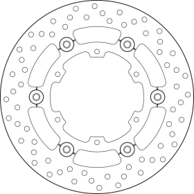 BREMBO Serie Oro apvalus plaukiojantis stabdžių diskas galinis KTM ADVENTURE / SUPER ADVENTURE 1050-1290cc 2015-2024