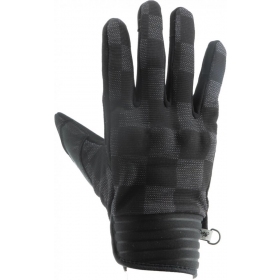 Helstons Simple Damier Motorcycle Textile Gloves