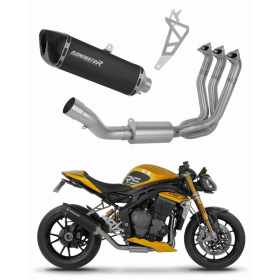 Triumph Speed Triple 1200 RS / RR 2021-2024 Dominator Full Exhaust System HP6 BLACK + dB killer