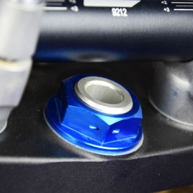 SCAR Steering Stem Nut Fantic XE, XX/ Honda CR, CRF/ Suzuki RMZ/ Yamaha WR, YZ 94-23 Blue