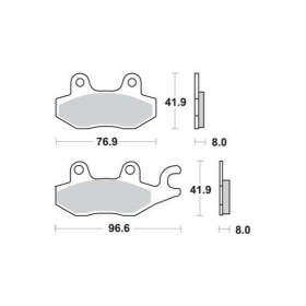 BRAKE PADS FERODO FDB631P / MCB615 STANDARD PLATINUM