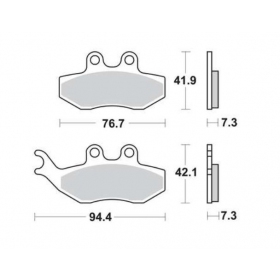 Brake pads POLINI FT3017 / MCB734 ORIGINAL