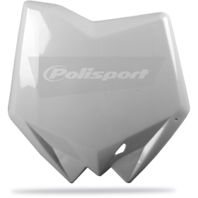 Polisport priekinis numerio plastikas Husqvarna CR, TC 125/510cc 05-11 Balta