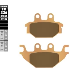 GALFER HH Sintered Brake Pads Can Am / Kawasaki / Kymco / SYM 200-500cc 99-25