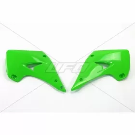 UFO Radiator Covers Green Kawasaki KX125/250 03-08