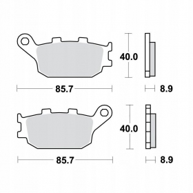 Brake pads POLINI FT3072 / MCB634 ORIGINAL